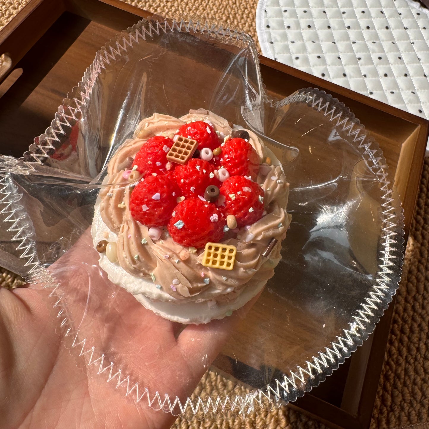 樱花草莓奶油蛋糕捏捏 🍓🌸