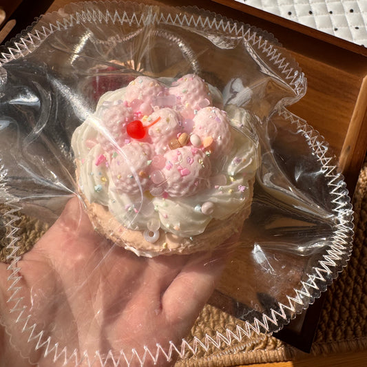 樱花草莓奶油蛋糕捏捏 🍓🌸